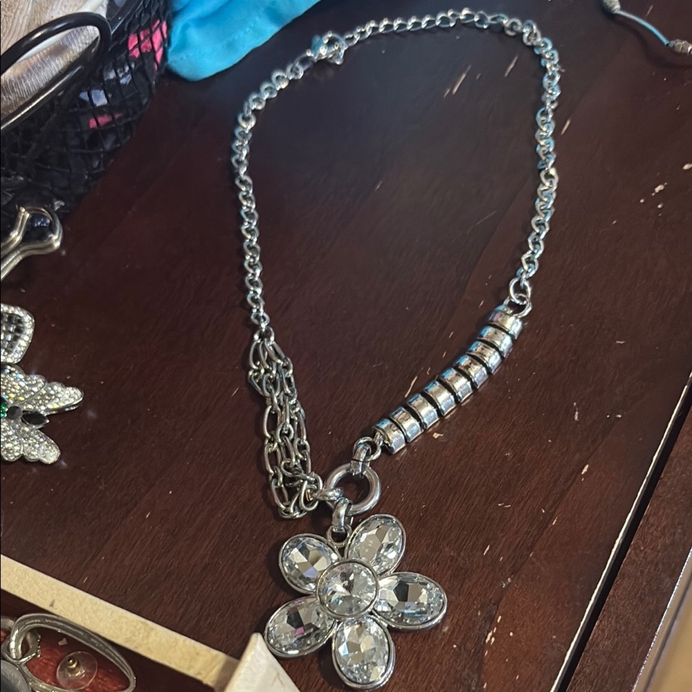 Delicate Silver Butterfly Charm Necklace